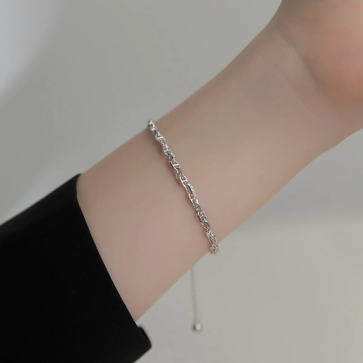 

MIQIAO Bracelets Bracelet For Women Female Jewelry 925 Sterling Silver Charms Chain Bracelets On Hand Fashion