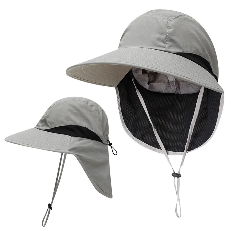 Outdoor Sun Hat for Women Youth Girls 50+ UPF Protection Safari Cap Wide Brim Fishing Hat with Neck Flap BeacH