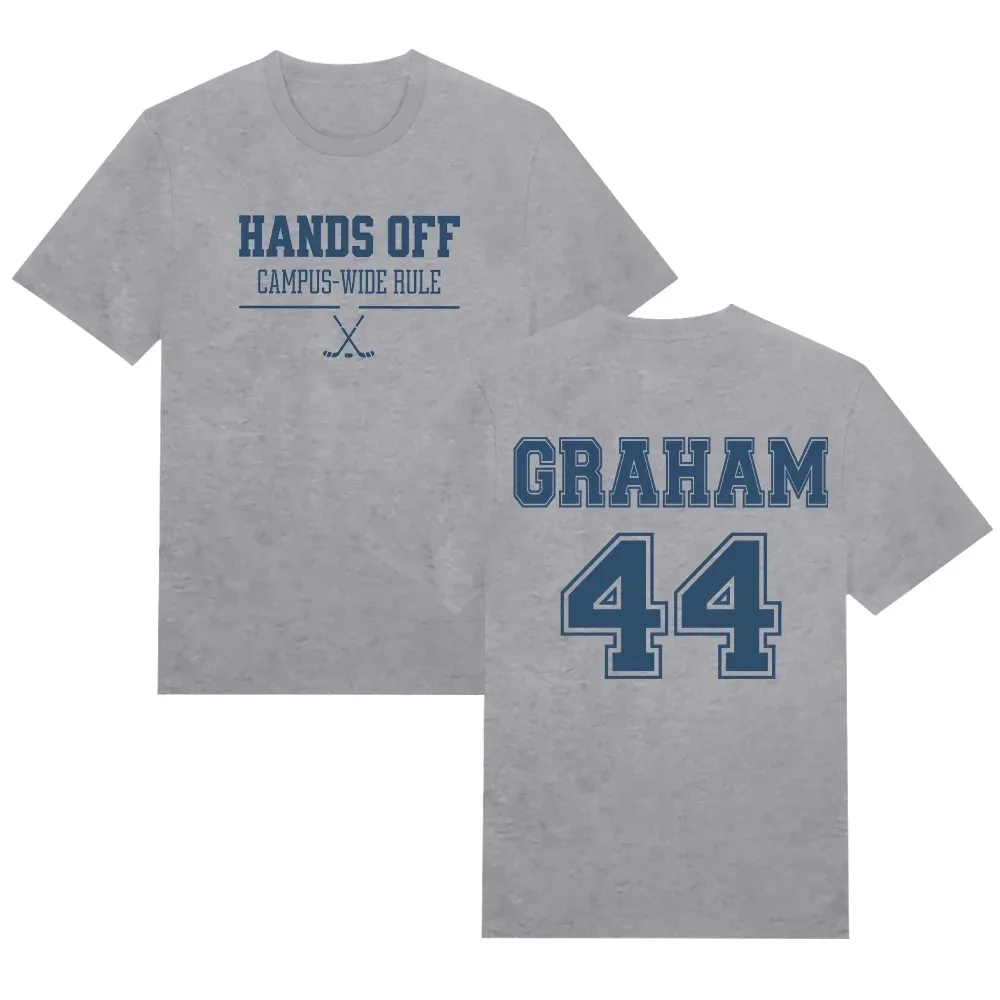 2026 Off Campus GRAHAM 44 Tees Hands Off Campus Wide Rule Graphic T Shirt Wome Men New Pattern Trendy Design Cotton Clothes Y2K