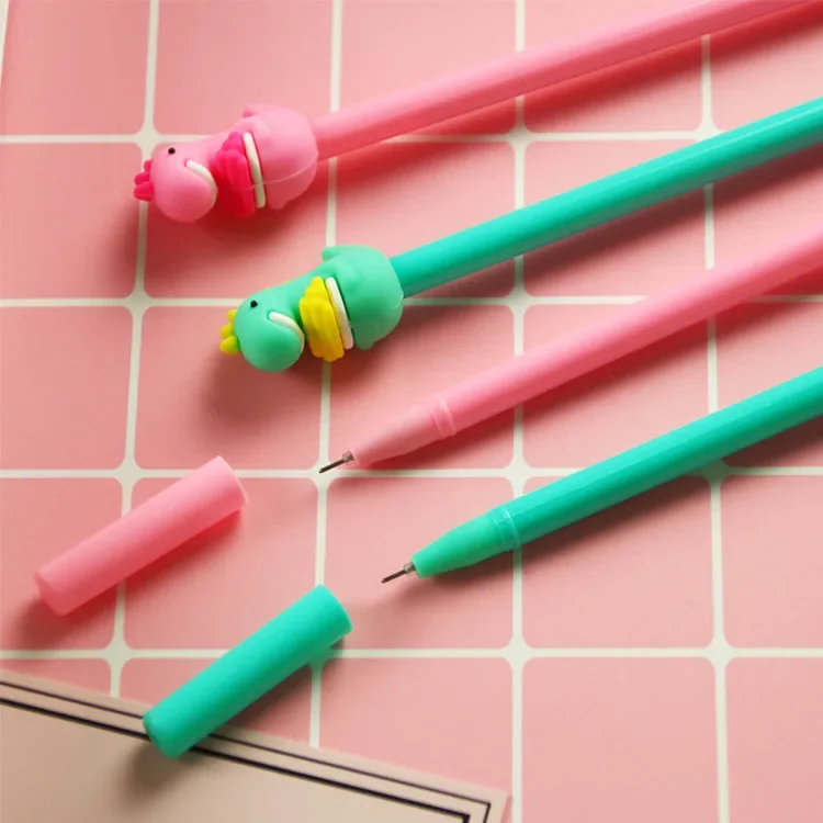 

50pcs New dinosaur neutral pen creative student stationery water pen high color net red office supplies signing pen wholesale