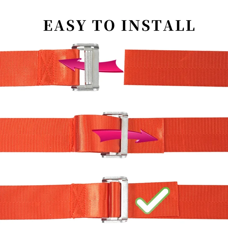 5.5m Adjustable Single Person Lifting Belt, Heavy Duty Object Moving Strap for Home & Office Use