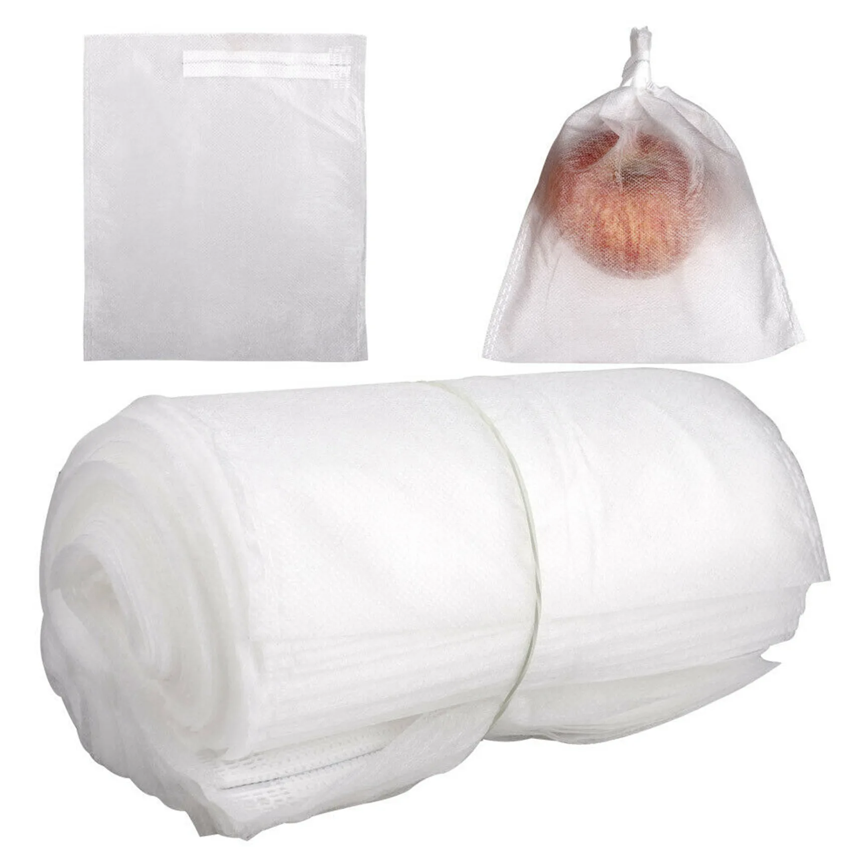 AB46-500PCS Garden Plant Fruit Cover Protect Net Mesh Bag Against Insect Bird Pest