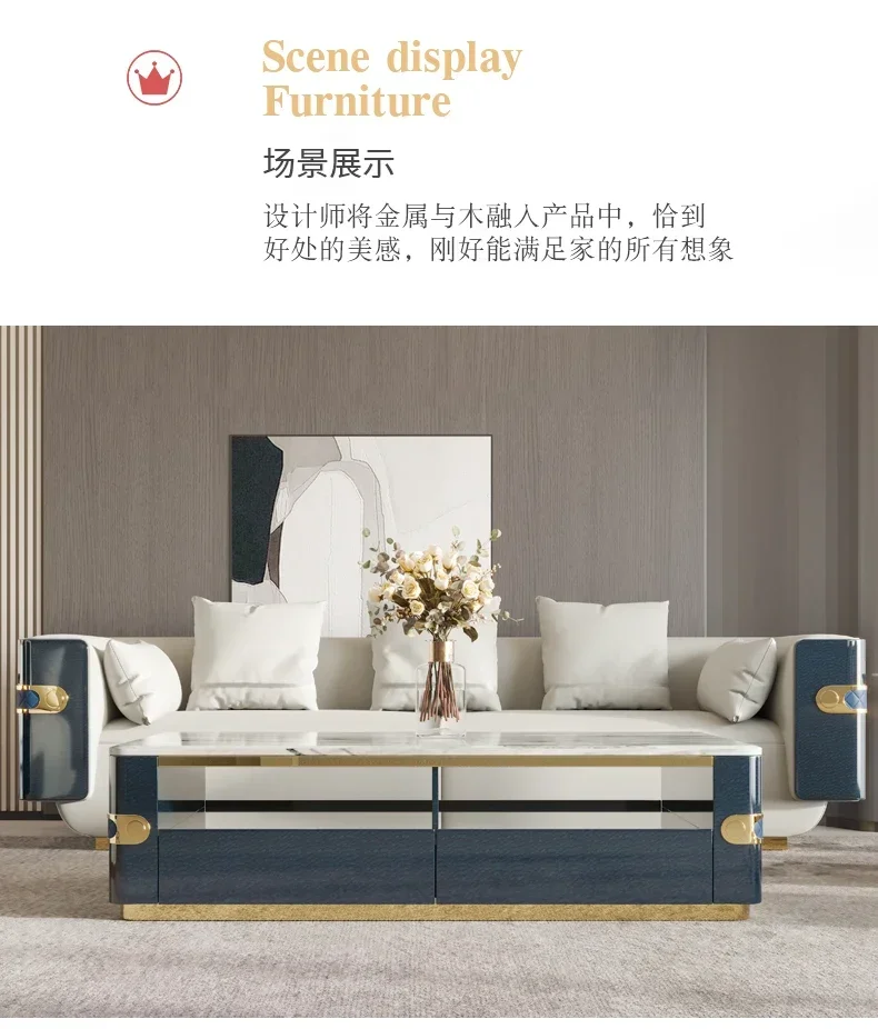 

long coffee table metal living room marble paint long coffee table