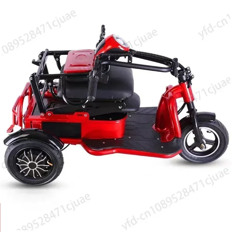 Long Range Smart Small Dual Motor Cheap Mini Adult Trike 3 Wheel Electric Cargo Tricycle Scooter