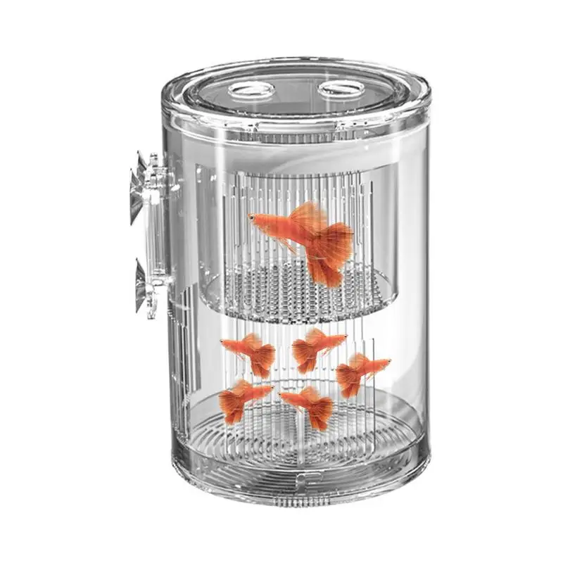 

Aquarium Breeder Box Hatching Box For Fish Tank Acrylic Transparent Incubator Breeder With Suction Cup For Betta Guppy Killifish