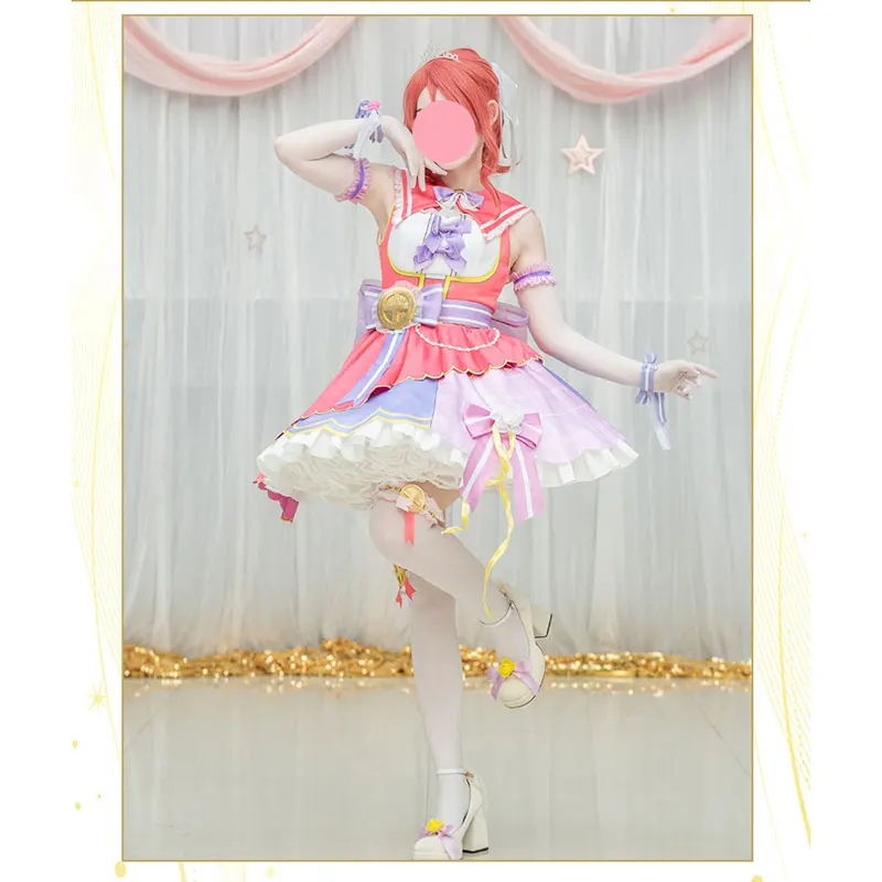 

Nishikino Maki Cosplay for Lovelive Hanabi Awakening Lovely Colorful lolita dress women Idol Costume