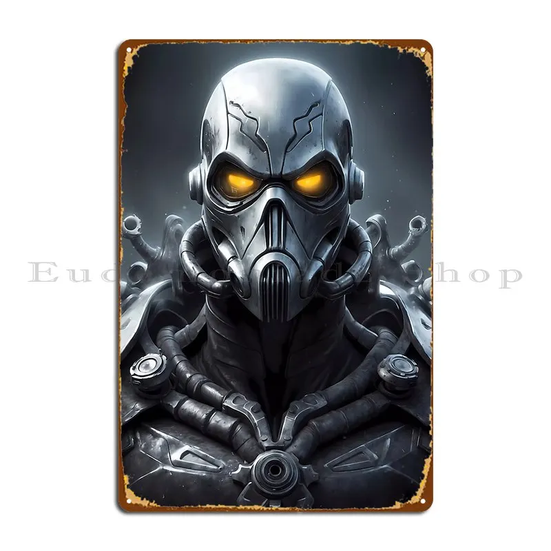 Sentinel Of The Future A Vision Of Advanced Robotics Metal Plaque Poster Wall Custom Customize Sign Personalized Tin Sign Poster