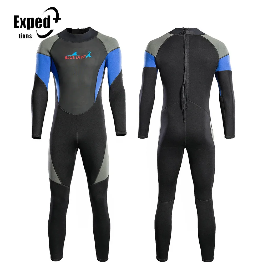 

3MM Neoprene Thermal Wetsuit One-Piece Scuba Diving Suit Winter Men Long Sleeve Women Spearfishing Surfing Snorkeling Swimsuit