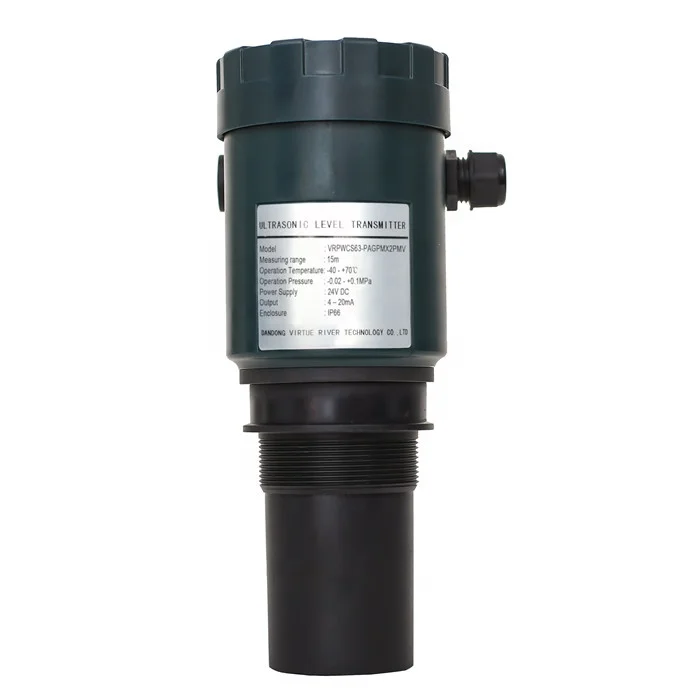 Industrial Smart Non Contact Digital 4 20mA Output for Water Treatment Wastewater Sewage Ultrasonic Water Level Sensor