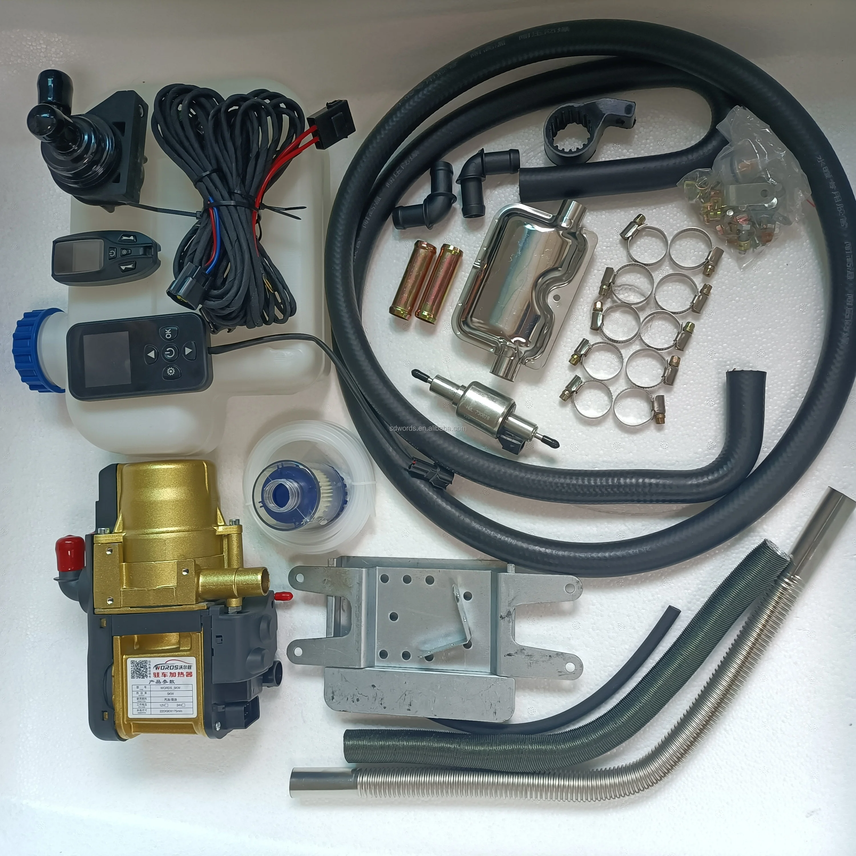 5000w Engine Preheater 12v With Timer Control Diesel Air Heater