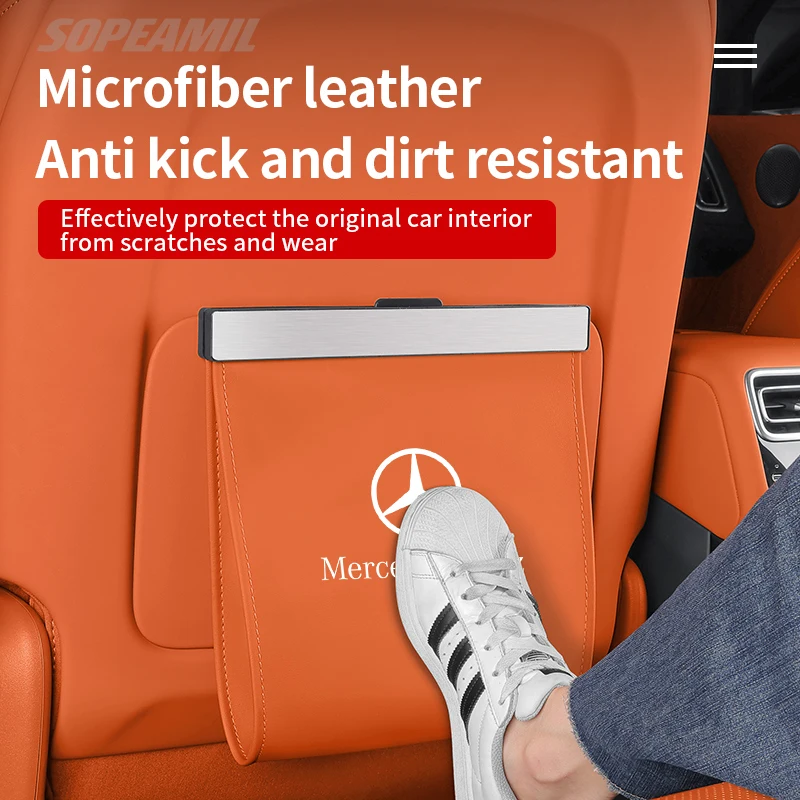 لمرسيدس بنز A C E V S Class Vito CLA CLS GLA GLC GLK GLS SLK ML W203 كيس النفايات للسيارة المقعد الخلفي معلقة تخزين سلة المهملات