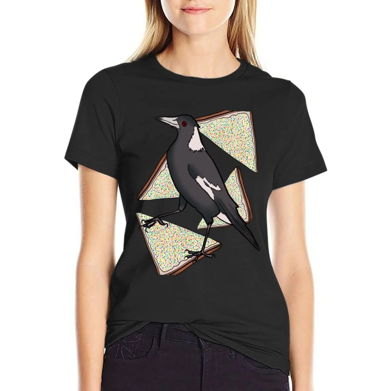 Lone Magpie and Fairy Bread T-Shirt tees animal print customs design your own funnys clothes for woman