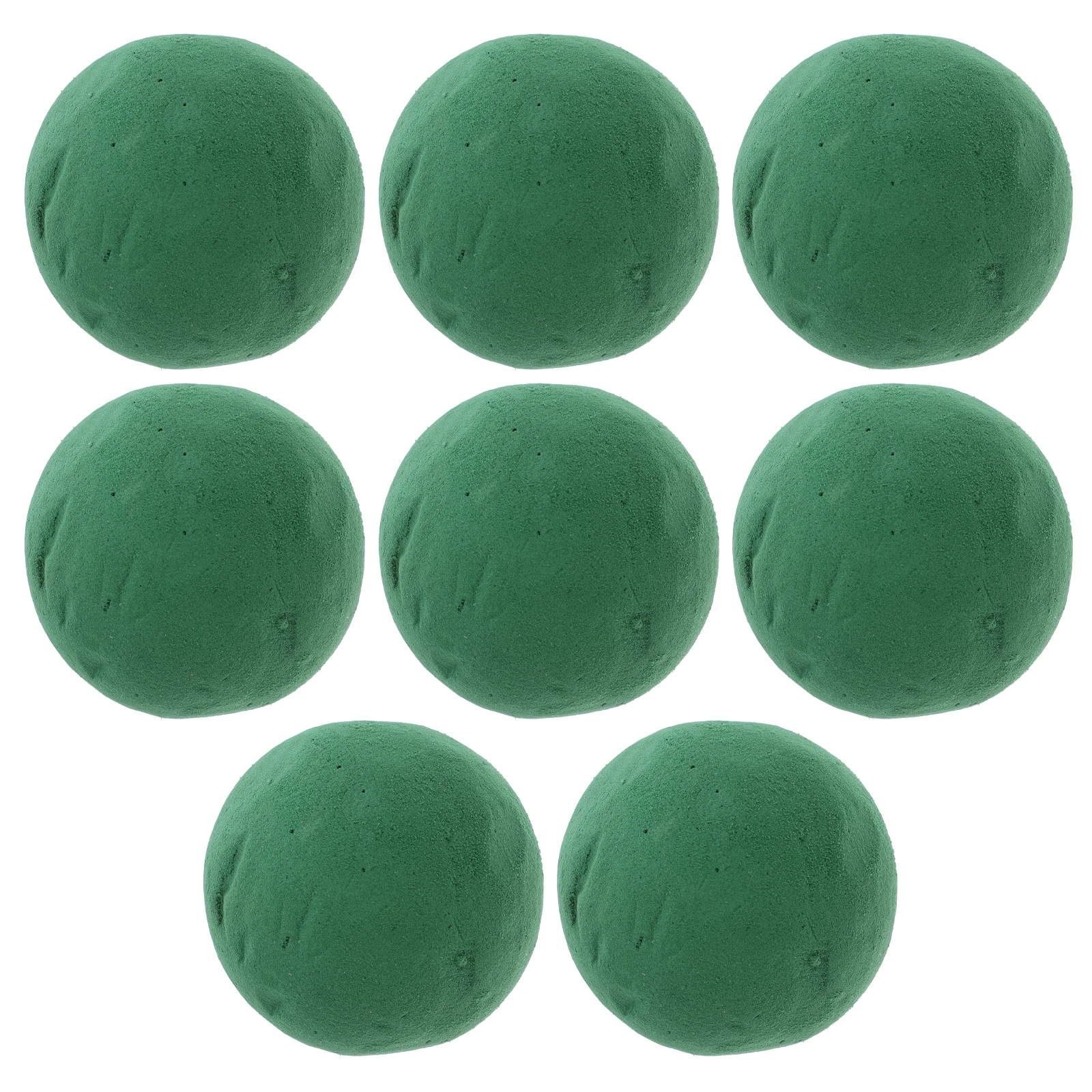 

8 Pcs Simulated Flower Ball Arrangement Containers Enhanced Foam Base Craft Block for Arrangements Green Round Floral Holders