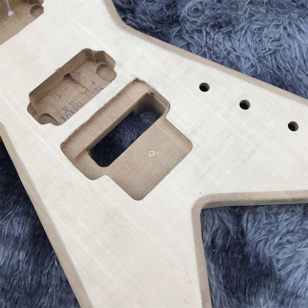 High-quality special-shaped electric guitar body semi-finished products with parts and accessories DIY electric guitar