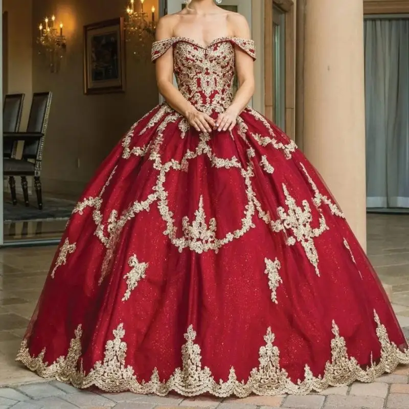 Elegante vino rosso blu abiti Quinceanera abito da ballo in pizzo Applique Prom Occasion Dress Custom Made Women Party Vestidos De Novia