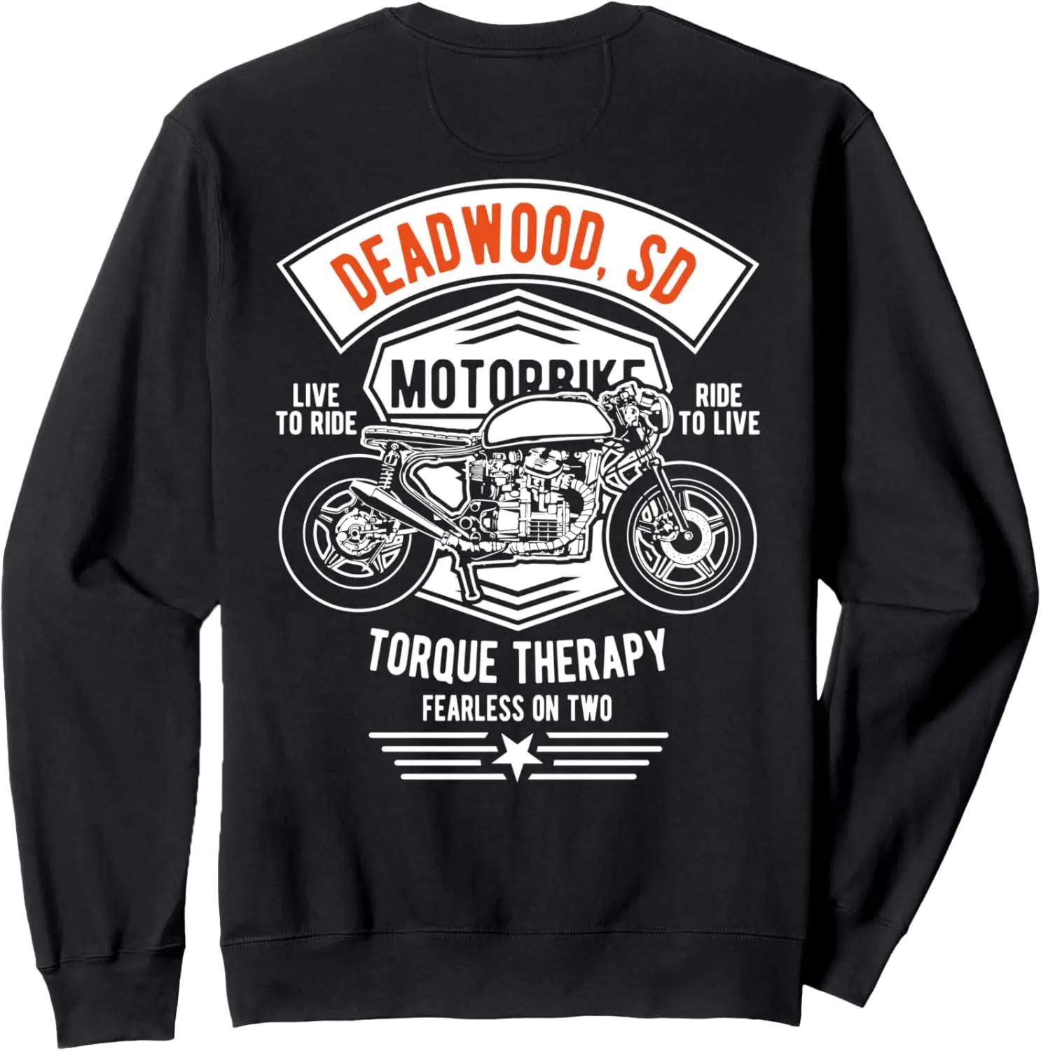 Deadwood South Dakota USA Motorcycle Design Souvenir Sweatshirt