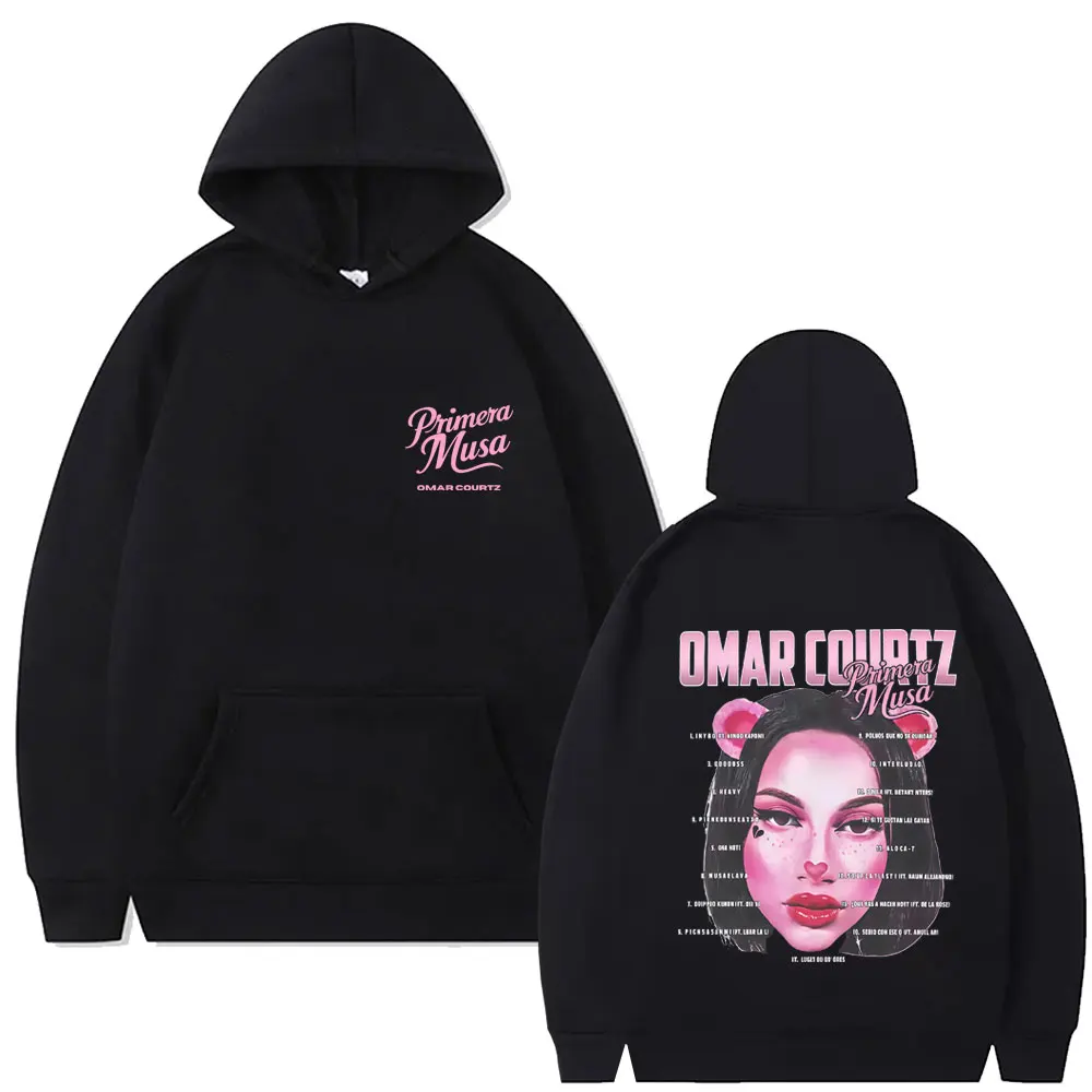 

Omar Courtz Primera Musa Album Tour Hoodie Men Women Hip Hop Fashion Pullover Hoodies Male Casual Fleece Cotton Hooded Tacksuit