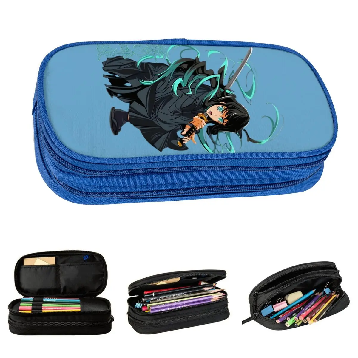 

Muichiro Tokito пенал для мальчиков и девочек модная коробка для ручек узор школьные пеналы канцелярские принадлежности органайзер подарок на день рождения