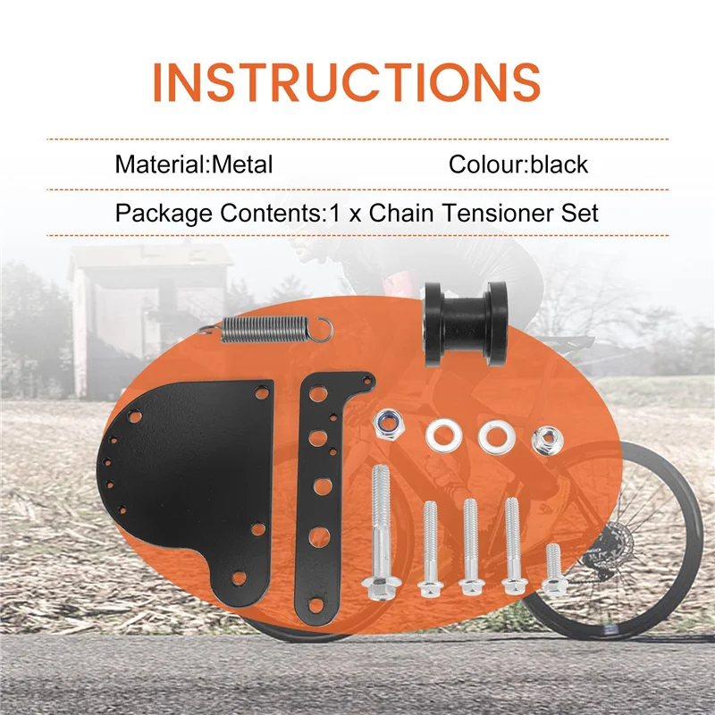 

Chain Tensioner For Motorized Bicycle,Spring Loaded Chain Tensioner Compatible With 49Cc 66Cc 80Cc Engine Motorized Bike
