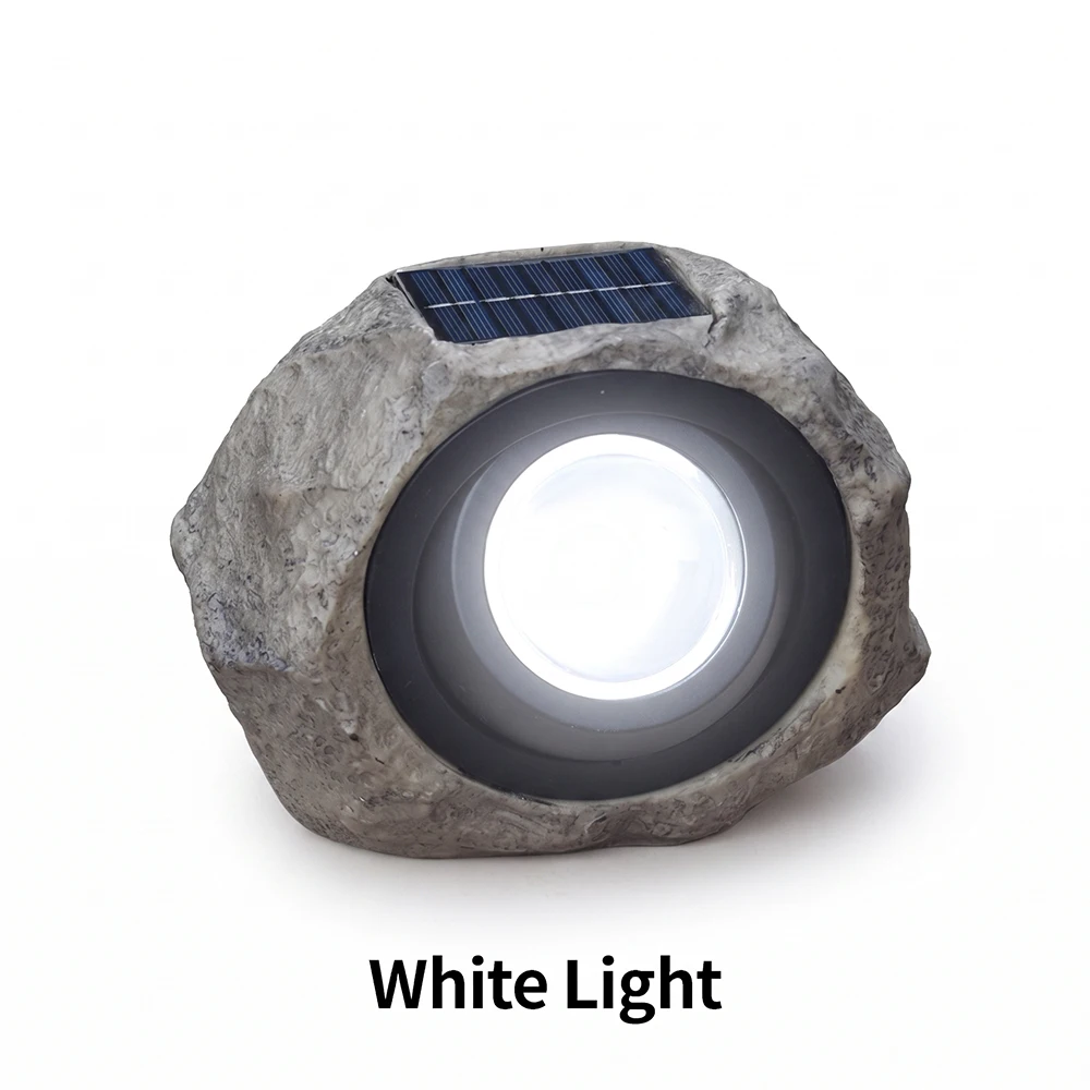 LED Solar Energy Warm Light  Outdoor Garden Lawn Decoration Waterproof Lighting Garden Spotlight Solar Simulation Stone Light