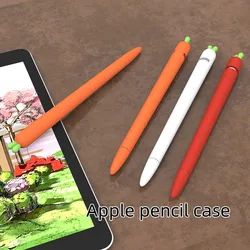 Apple Pencil用の耐衝撃シリコンケース,かわいいタブレット,スタイラス,保護ケース,第1世代と第2世代,プロの漫画