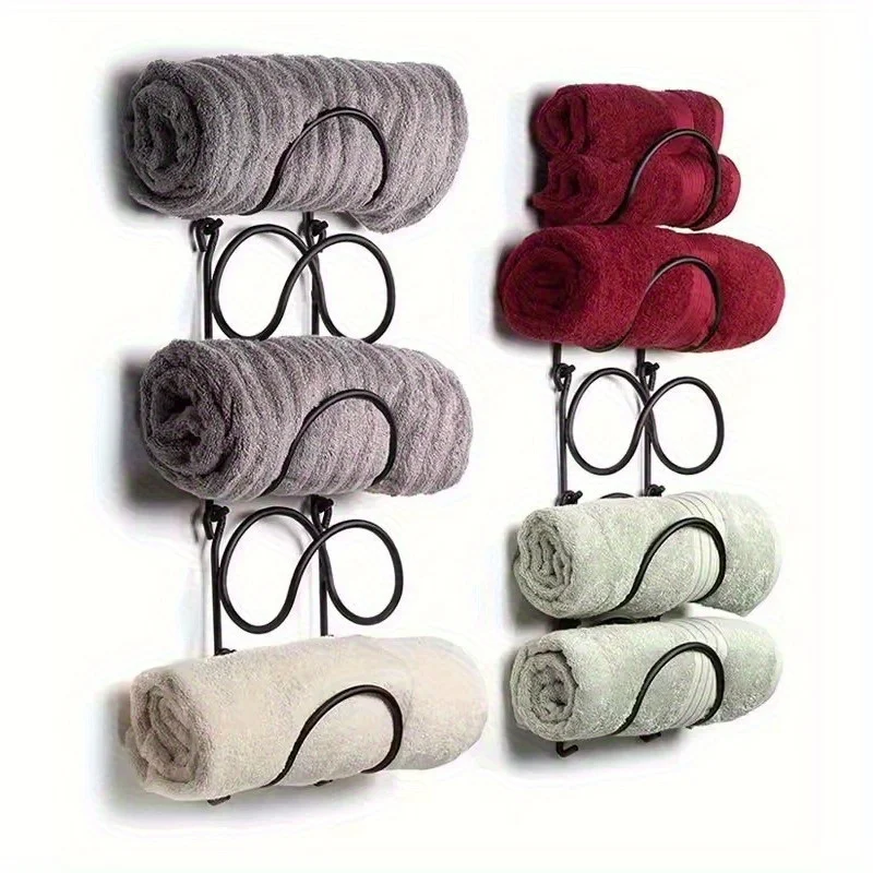 Multi-Functional Portable Towel Organizer, Easy to Install and Space-Saving for Bathroom