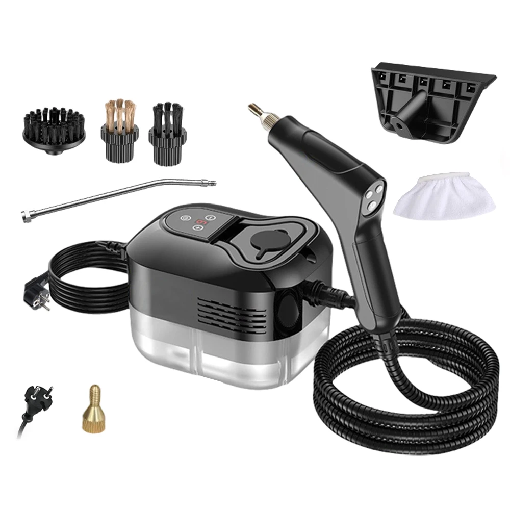 Podofo1500W Draagbare Handheld Stoomreiniger Hoge Temperatuur Drukstoom Reinigingsmachine Met Borstelkoppen Voor Keuken Auto