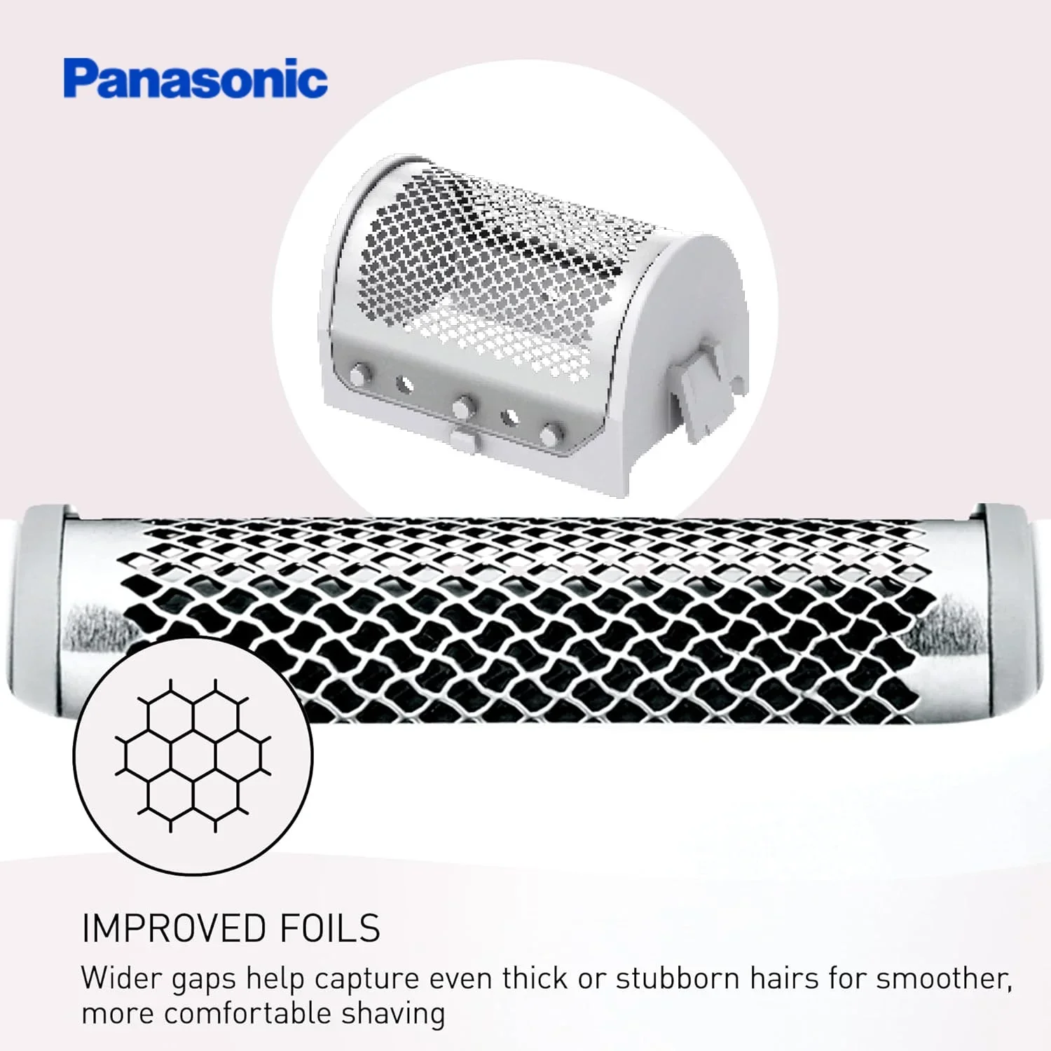 ماكينة حلاقة وتشذيب بيكيني رطبة/جافة من باناسونيك للنساء مع 3 ملحقات للعناية اللطيفة في المناطق الحساسة التي تعمل بالبطارية