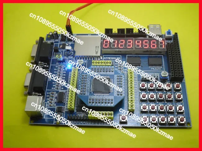 Applicable to ATMEGA128 development board, experimental board, support SD card TFT color screen stepping motor infrared LCD