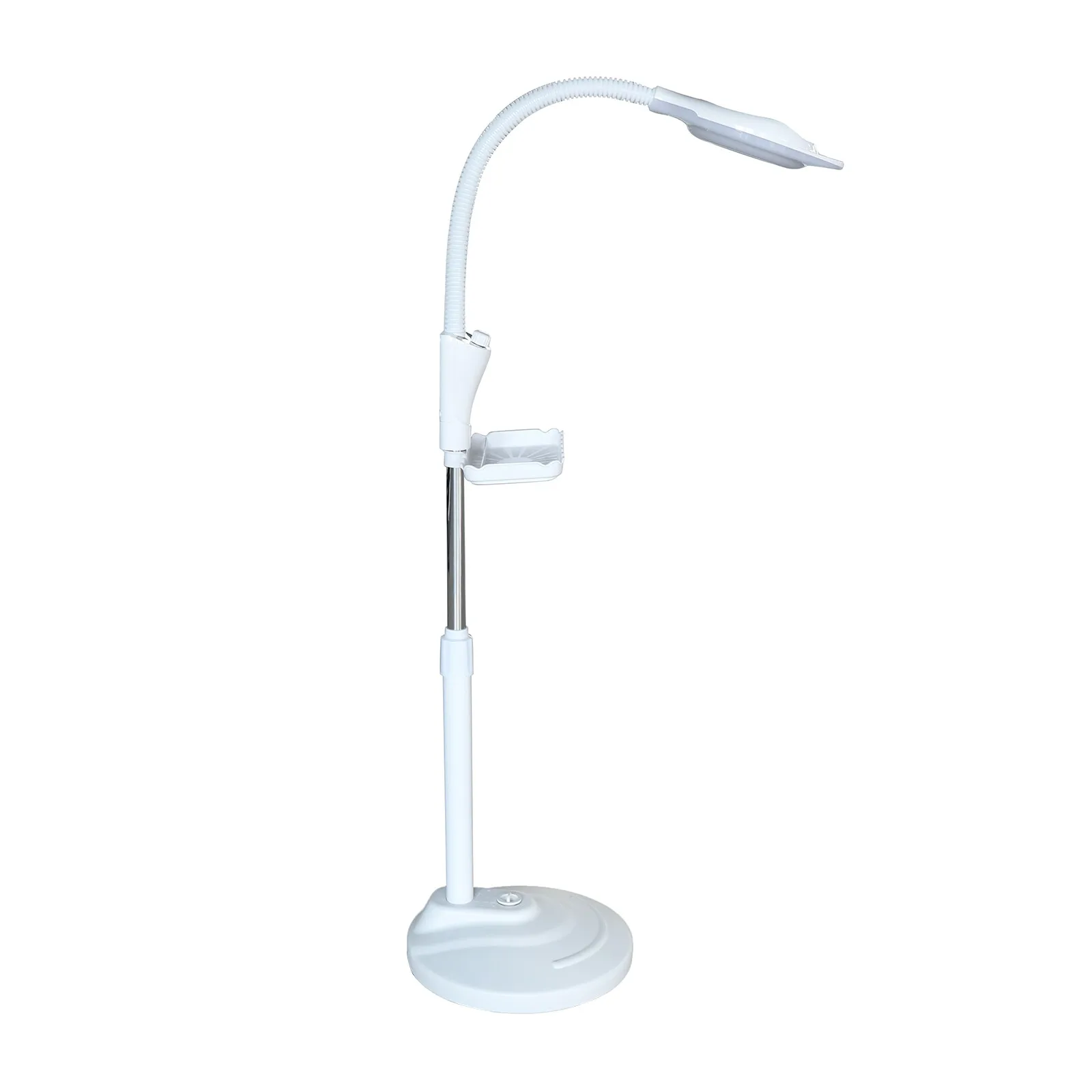 16X Magnifying Floor Lamp with LED Light Adjustable Stand for Tattoo Artists Beauty Salon Hobby Craft Work