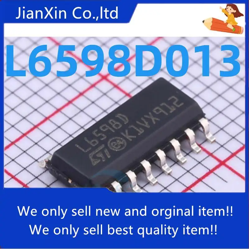 

10 шт. 100% оригинальный новый источник питания IC L6598D013TR L6598D L6598 SMD 16 футов SOP-16 ЖК-блок питания