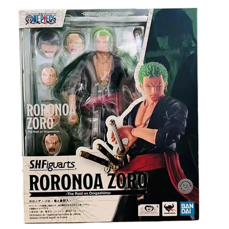 

Original BANDAI S.H.Figuarts SHF Roronoa Zoro Action Figure Toys Anime Figurals Brinquedos Gifts Model for Kids