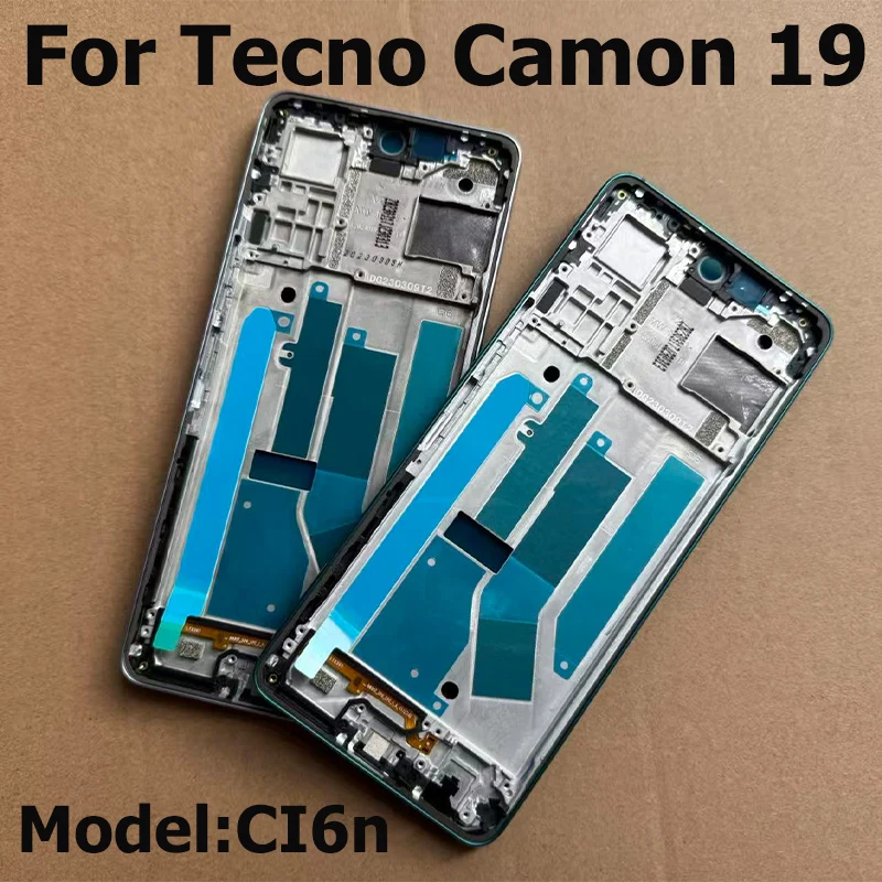 لـ Tecno Camon 19 LCD غطاء الإطار الأمامي الهيكل الأوسط الإسكان الحافة أجزاء إصلاح الهاتف الذكي #1