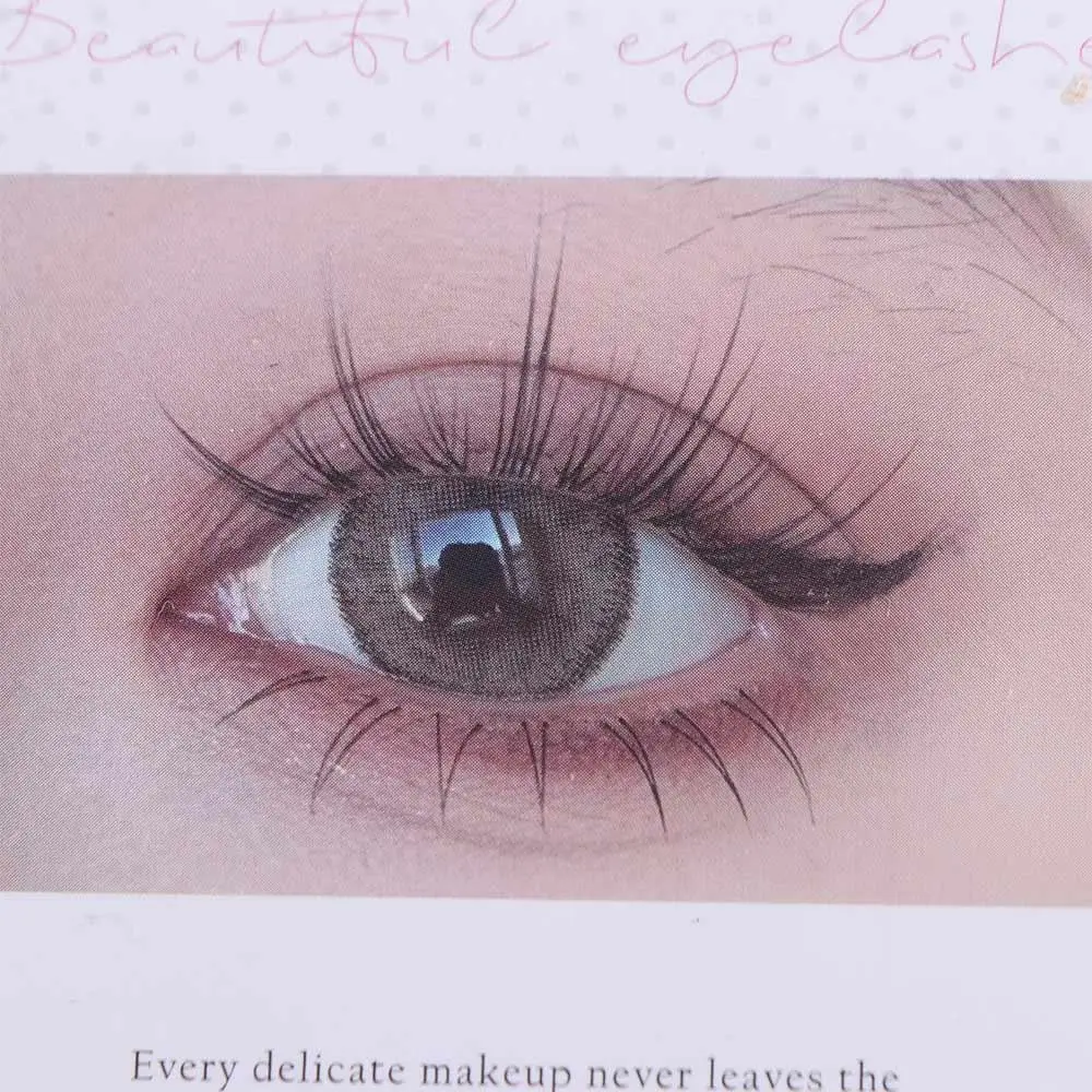 Faux Cils Doux et Portables, Résistant à la Transpiration, Outil Cosmétique Naturel, Réutilisable, Tige Transparente, Bande Dessinée, Maquillage, 5 Paires