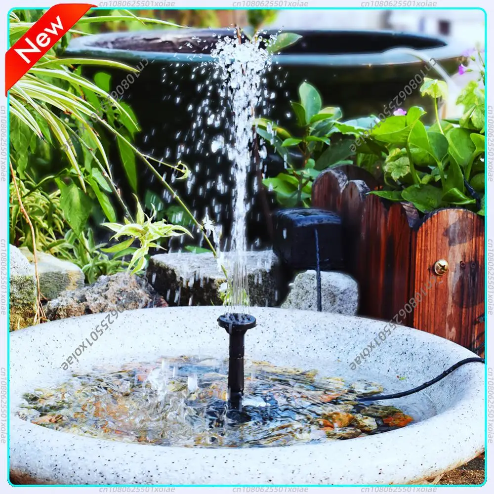 

Солнечная панель 5 Вт 5 В для водяного насоса, садового декора с колышком, система полива фонтаном на солнечных батареях, энергосберегающий комплект для бассейна