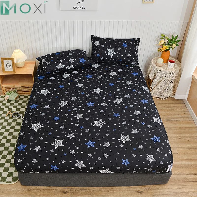 150 180 200 Elastic Bed Cover Couple Bed Thick Quilted Mattress Cover Bedspreads for Double Fitted Bed Sheet Linen Room Decor