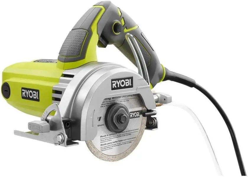 7-inch tegelzaag met waterstroomregeling en comfortabele handgreep voor efficiënt snijden