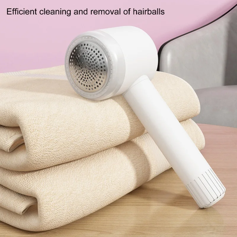 6 Blade White Electric Lint Shaver High Efficiency Fabric Defuzzer Fuzz Remover For Clothes Carpet Couch