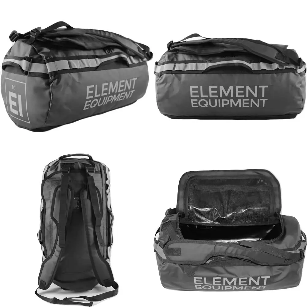 

Водонепроницаемая спортивная сумка среднего размера с лямками для уличного оборудования черного и серого цвета