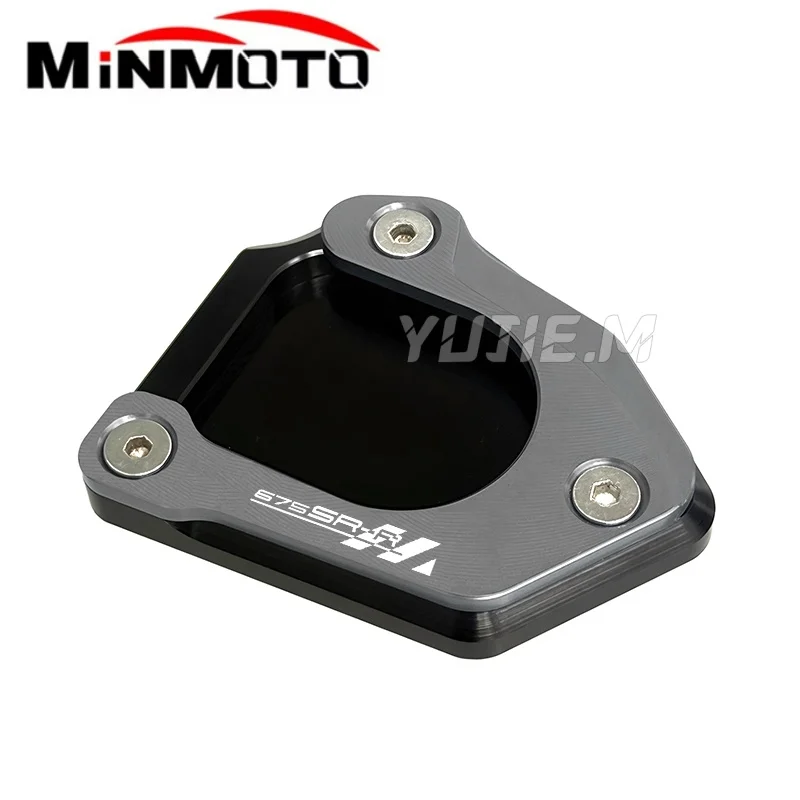 For 675SR-R 675SRR 675 SR SRR SR-R 2024 2025 Motorcycle Accessories CNC Aluminum Kickstand Sides Stand Extension Enlarger Pad