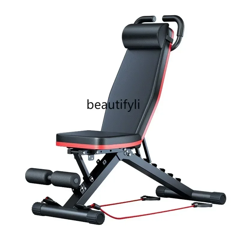 Sgabello con manubri, panca, ausilio per sit-up, sedia fitness domestica, attrezzatura sportiva multifunzionale