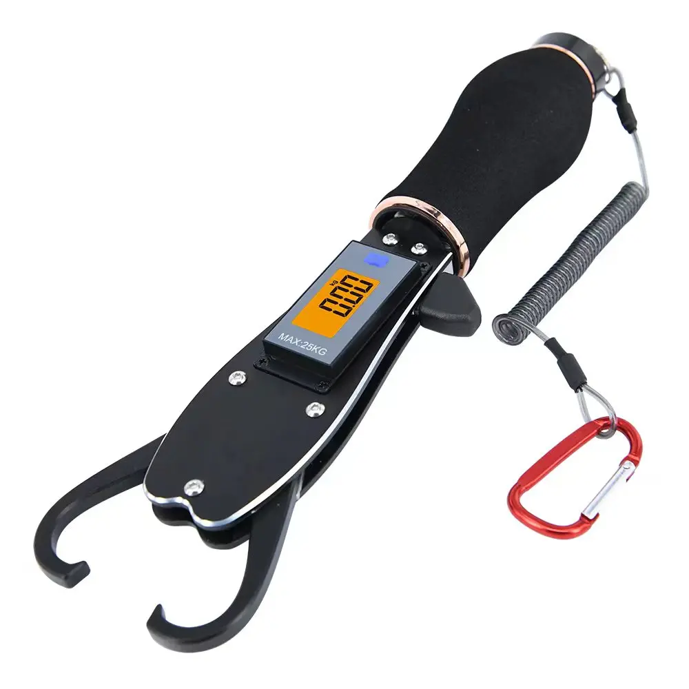 

Waterproof electronic fishing grip scale for controlling and extracting fish is a versatile fishing tool.