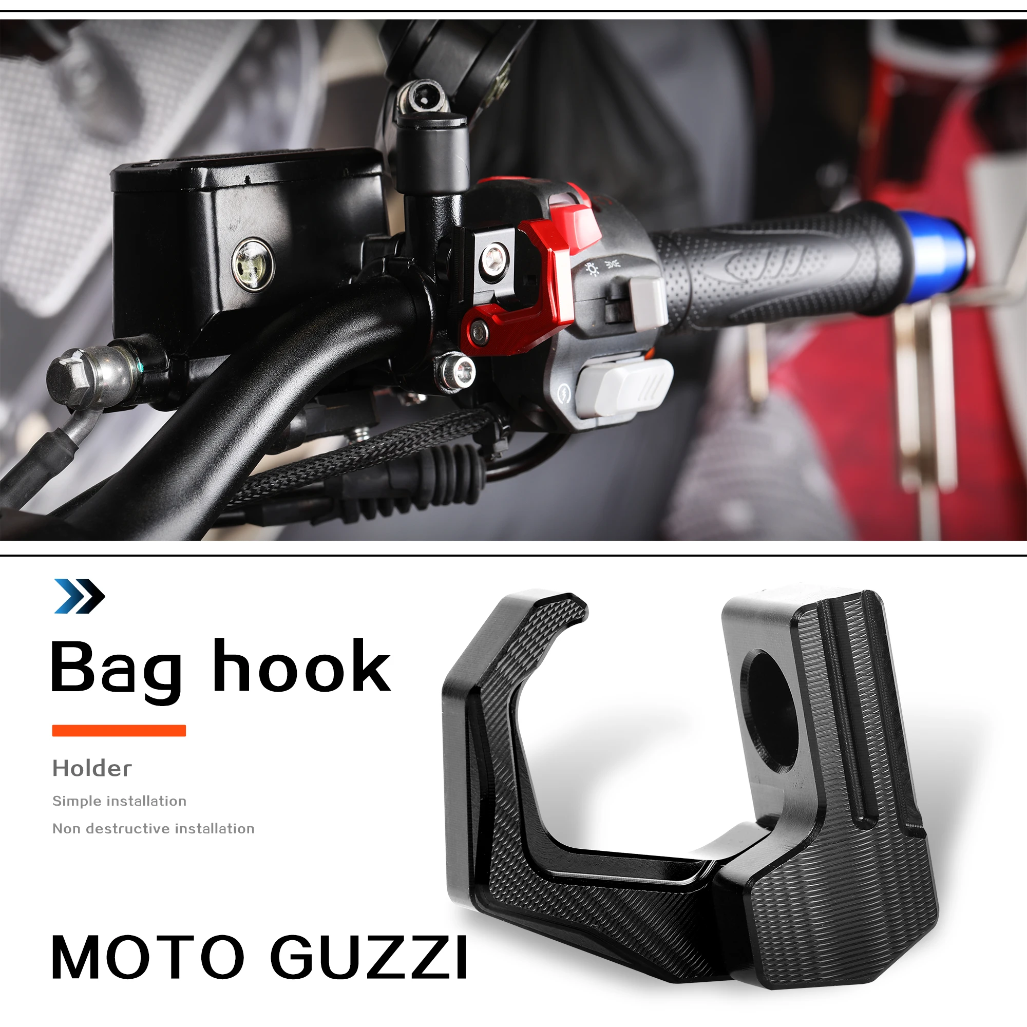 For MOTO GUZZI V 85 TT V85TT V9 Roamer Bobber V7 Stone Special Motorcycle Helmet Hook Luggage Clamp Bag Holder Hanger Parts