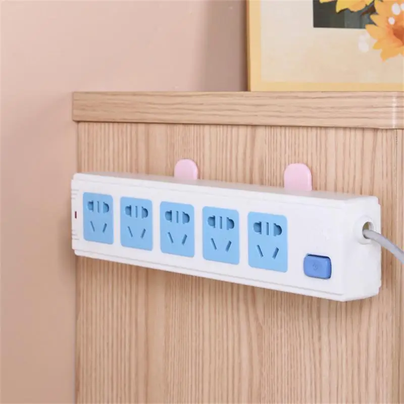 Sticky Hook Set For Air Conditioner TV Remote Control Strong Hanger Plastic Key Wall Racks Holder Home Organization