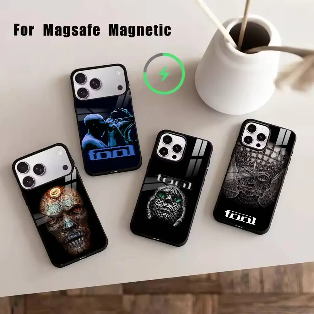 

Music TBR-Tool Band Rock Phone Case For iPhone17,16,15,14,13,12,11 Plus,Pro Magnetic For Magsafe Wireless Charging