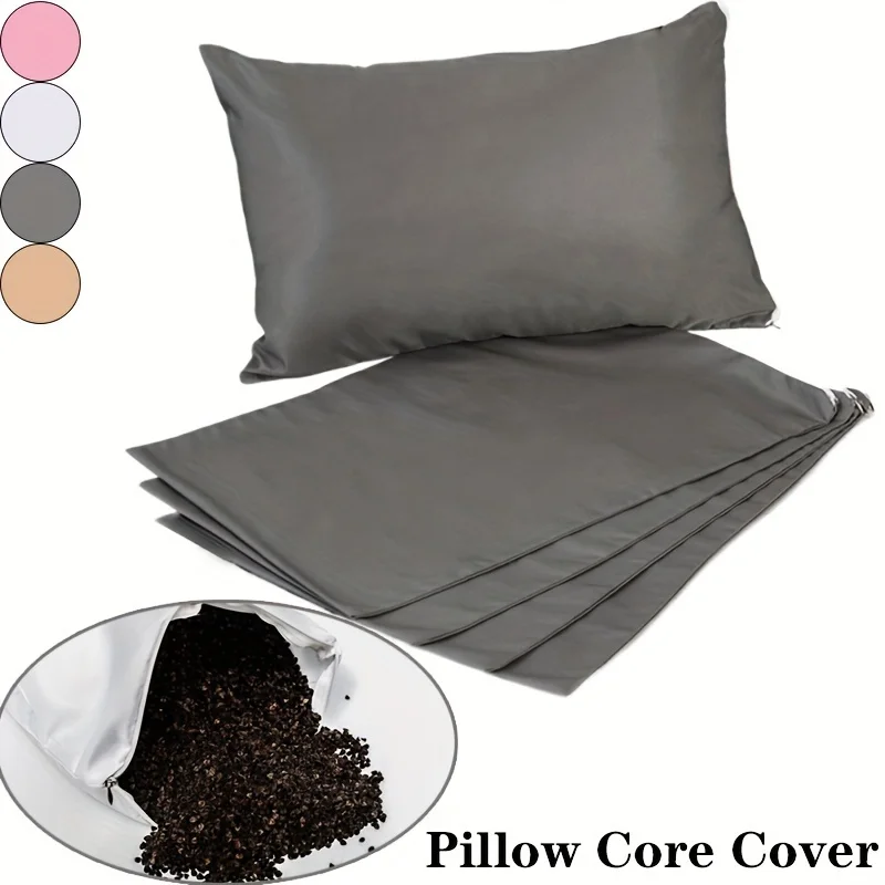 1pc thick zipper pillow core cover, soft and breathablePillow core cover, sealed to prevent dust and leakage