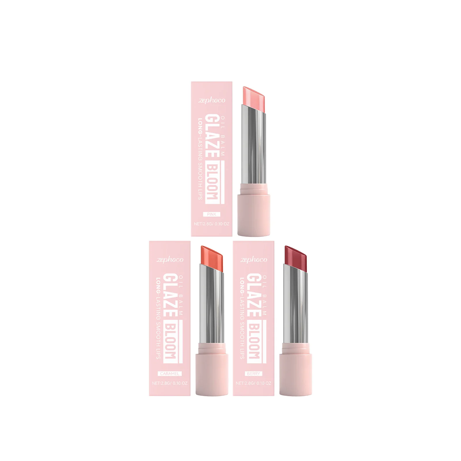 3 cores brilho labial suavizante hidratante bálsamo labial à prova dsweatágua sweatproof não desbota batom rosa baixo brilho maquiagem portátil