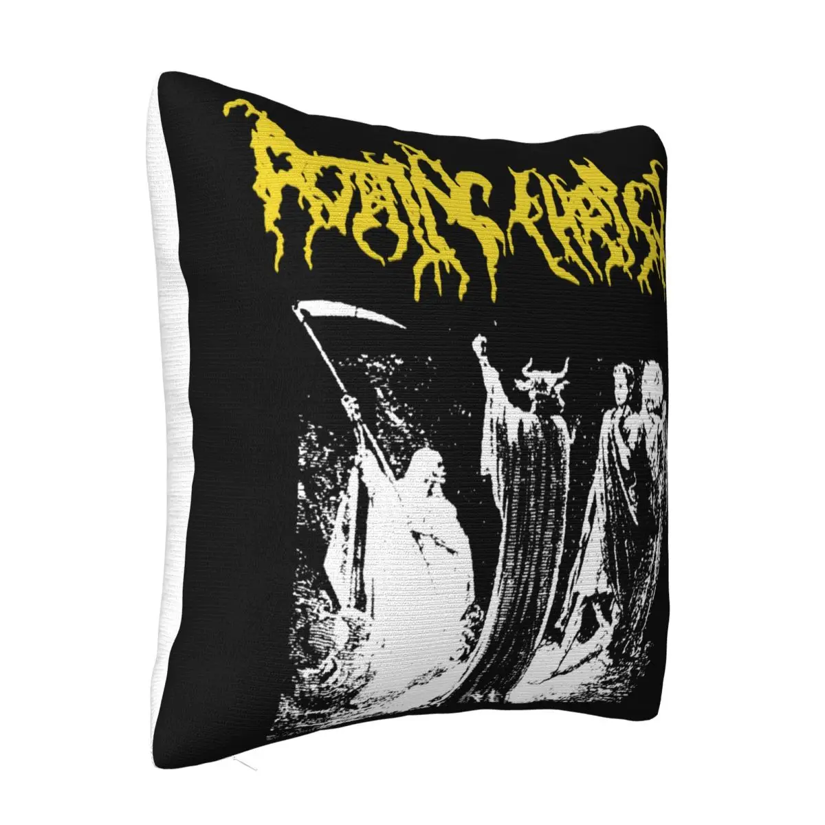 Rotting Christ Passage To Arcturo Gold Logo Mens Black Sz Xl New Original Kawaii Pillow Case