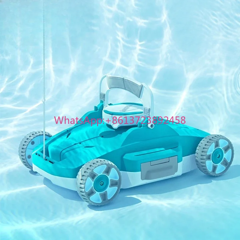 Swimming Pool Automatic Bottom Cleaning Robot Sewage Suction Intelligent Underwater Vacuum Cleaning Machine 360 Degree Rotation