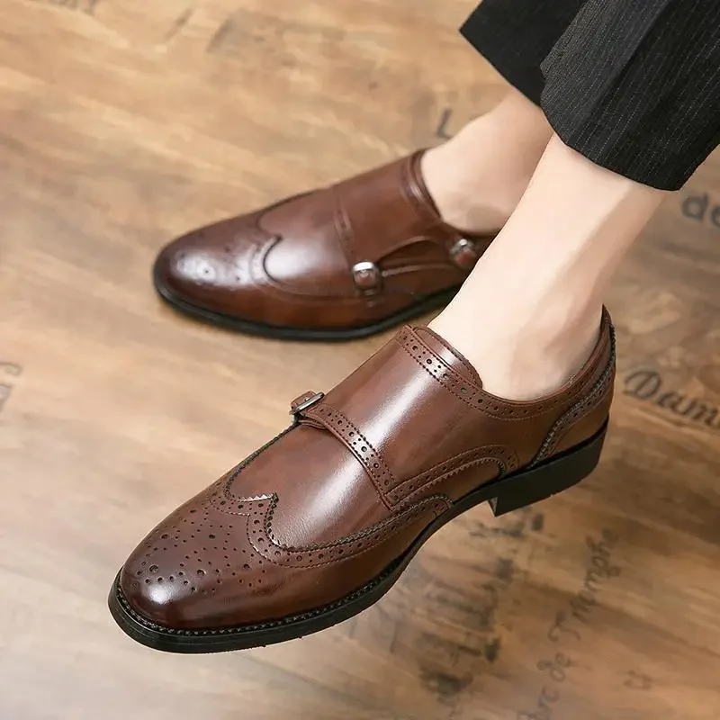 Men's Shoes Moccasins Formal Wear New Fashion Shoes Vintage Leather Shoes Men's Sneaker Wedding